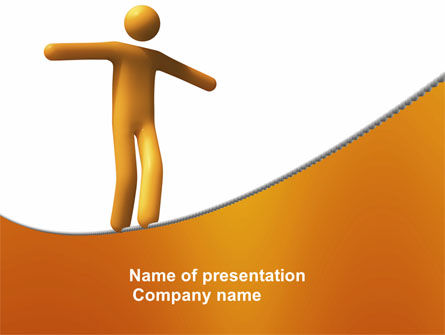 Ropewalker PowerPoint Template, 03913, Business Concepts — PoweredTemplate.com