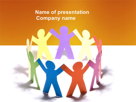 United People PowerPoint Template, Free PowerPoint Template, 03919, Education & Training — PoweredTemplate.com