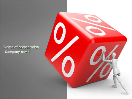 Rising Procent PowerPoint Template, Gratis PowerPoint-sjabloon, 03922, Business Concepten — PoweredTemplate.com