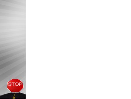 Stop Sign PowerPoint Template, Slide 3, 03928, Cars and Transportation — PoweredTemplate.com
