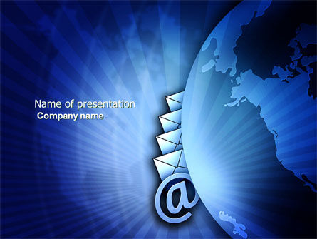 E-mail-service PowerPoint Vorlage, Kostenlos PowerPoint-Vorlage, 03940, Telekommunikation — PoweredTemplate.com