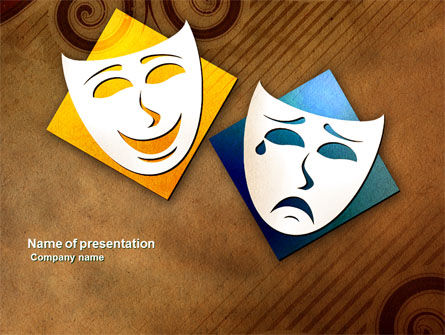 Drama PowerPoint Template, 03957, Art & Entertainment — PoweredTemplate.com