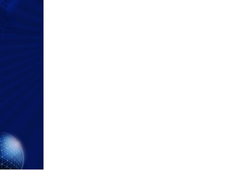 青い球 - PowerPointテンプレート, スライド 3, 03968, 抽象／テクスチャ — PoweredTemplate.com