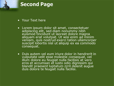 Modèle PowerPoint de personne handicapée, Diapositive 2, 03985, Mensen — PoweredTemplate.com