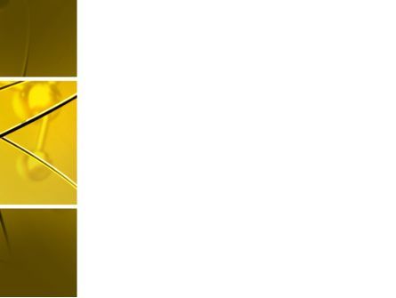暗い黄色の分子格子 - PowerPointテンプレート, スライド 3, 04002, 技術＆科学 — PoweredTemplate.com