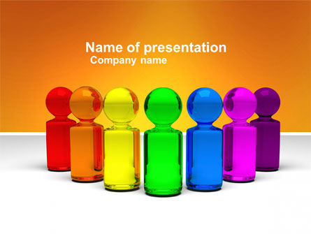 Bordspel Speelstukken PowerPoint Template, Gratis PowerPoint-sjabloon, 04031, Business Concepten — PoweredTemplate.com