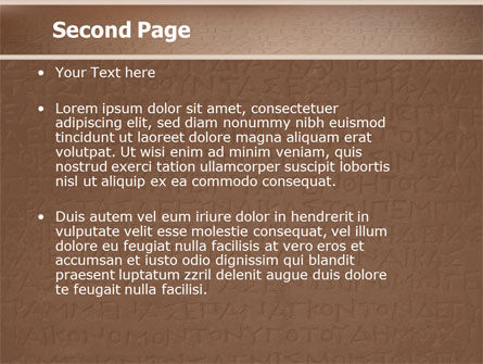 Greek Script PowerPoint Template, Slide 2, 04044, Technology and Science — PoweredTemplate.com