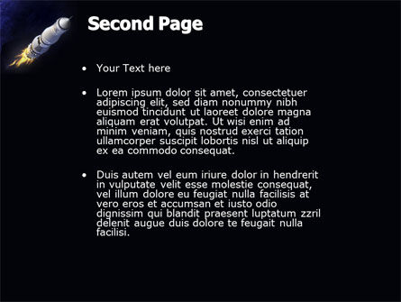 Space Ship PowerPoint Template, Slide 2, 04051, Technology and Science — PoweredTemplate.com