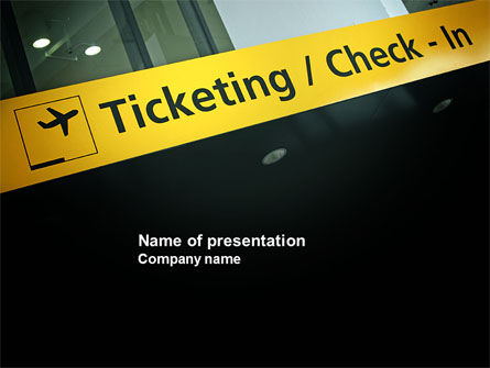 Ticketing PowerPoint Template, Gratis PowerPoint-sjabloon, 04057, Auto's/Vervoer — PoweredTemplate.com