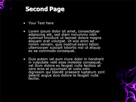 Purple Flames PowerPoint Template, Slide 2, 04070, Abstract/Textures — PoweredTemplate.com