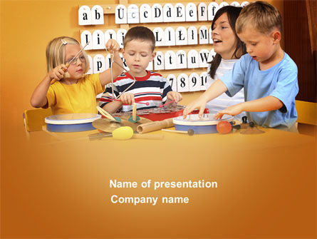 Modello PowerPoint - Classe creativa, 04104, Education & Training — PoweredTemplate.com