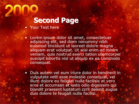 2009 celeb yr PowerPoint Vorlage, Folie 2, 04115, Ferien/besondere Anlässe — PoweredTemplate.com