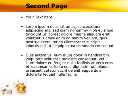 Templat PowerPoint Gratis Dekorasi Natal, Slide 2, 04134, Liburan/Momen Spesial — PoweredTemplate.com