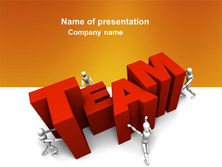 Team Efforts PowerPoint Template, Free PowerPoint Template, 04158, Consulting — PoweredTemplate.com