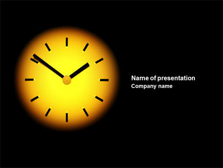 Time X PowerPoint Template, 04159, Business Concepts — PoweredTemplate.com