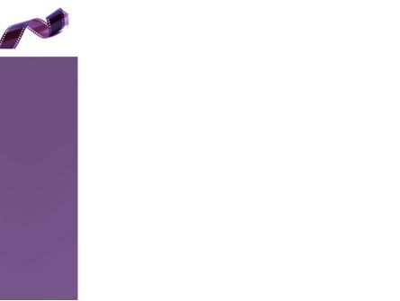电影带紫色PowerPoint模板, 幻灯片 3, 04168, 职业/行业 — PoweredTemplate.com