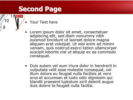 Modello PowerPoint - 2009 quasi qui, Slide 2, 04177, Vacanze/Occasioni Speciali — PoweredTemplate.com