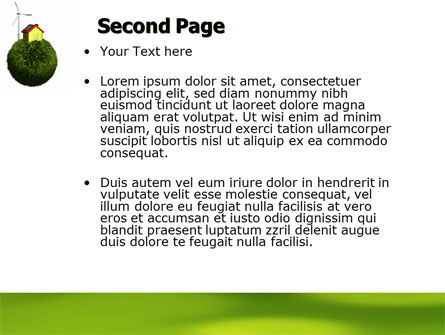 Green Planetoid PowerPoint Template, Slide 2, 04184, Nature & Environment — PoweredTemplate.com
