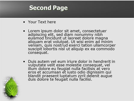 Green Idea PowerPoint Template, Slide 2, 04193, Nature & Environment — PoweredTemplate.com