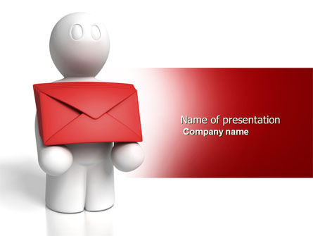 E-mail Levering PowerPoint Template, Gratis PowerPoint-sjabloon, 04195, Carrière/Industrie — PoweredTemplate.com