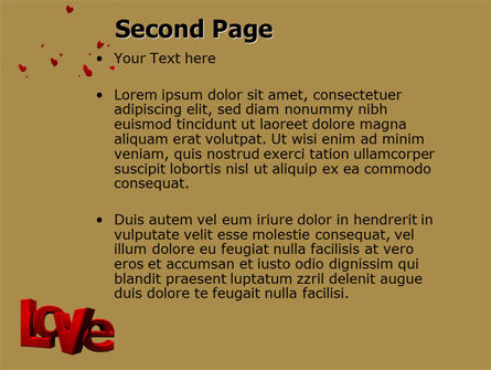 Christmas Love Free PowerPoint Template, Slide 2, 04198, Holiday/Special Occasion — PoweredTemplate.com