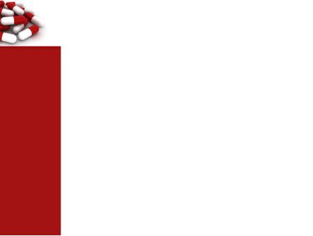 赤い白い丸薬 - PowerPointテンプレート, スライド 3, 04208, 医療 — PoweredTemplate.com