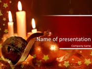 Christmas Decorations And Candles Letterhead Template, Layout for ...