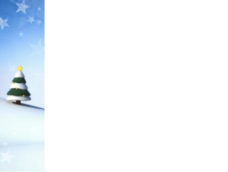 Weihnachtsbaum auf dem blauen schnee PowerPoint Vorlage, Folie 3, 04231, Ferien/besondere Anlässe — PoweredTemplate.com