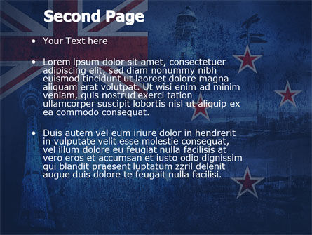 Nieuw Zeeland PowerPoint Template, Dia 2, 04258, Vlaggen/Internationaal — PoweredTemplate.com