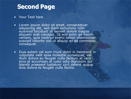Plantilla de PowerPoint - snowboard, Diapositiva 2, 04275, Deportes — PoweredTemplate.com