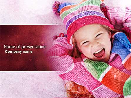 Winter Holiday Free PowerPoint Template, 04277, People — PoweredTemplate.com