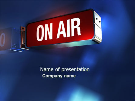 Plantilla de PowerPoint - transmisión en vivo, 04285, Profesiones/ Industria — PoweredTemplate.com