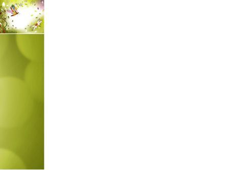 파워포인트 템플릿 - 꽃 테마, 슬라이드 3, 04318, 추상/직물 — PoweredTemplate.com