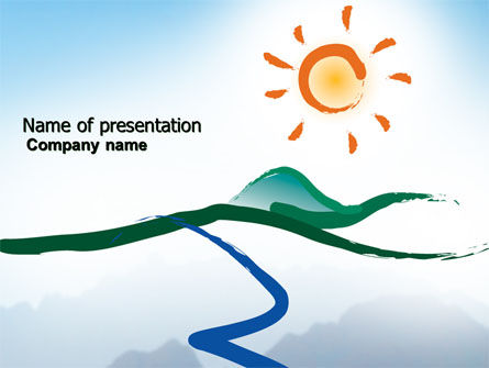 儿童画PowerPoint模板, PowerPoint模板, 04323, Education & Training — PoweredTemplate.com