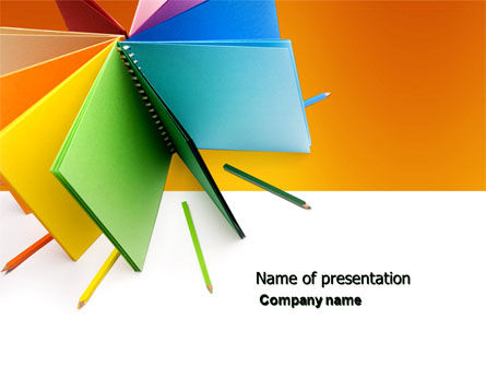 Color Paper PowerPoint Template, 04355, Business — PoweredTemplate.com