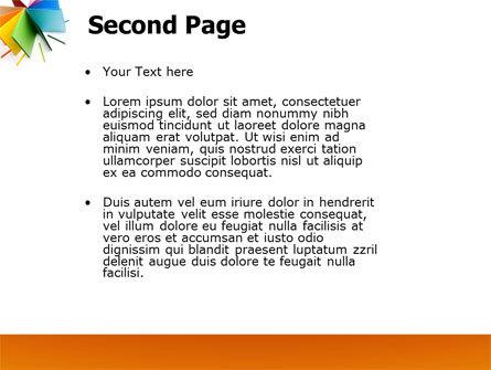 Color Paper PowerPoint Template, Slide 2, 04355, Business — PoweredTemplate.com