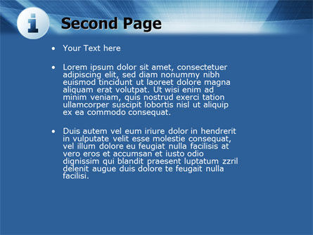Informationssymbol PowerPoint Vorlage, Folie 2, 04363, Karriere/Industrie — PoweredTemplate.com