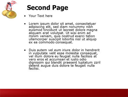 Modello PowerPoint - Medaglia, Slide 2, 04414, Sport — PoweredTemplate.com