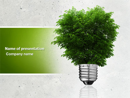 Grüne energie PowerPoint Vorlage, PowerPoint-Vorlage, 04448, Natur & Umwelt — PoweredTemplate.com