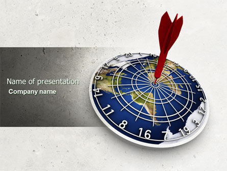 World Target PowerPoint Template, 04452, Business Concepts — PoweredTemplate.com