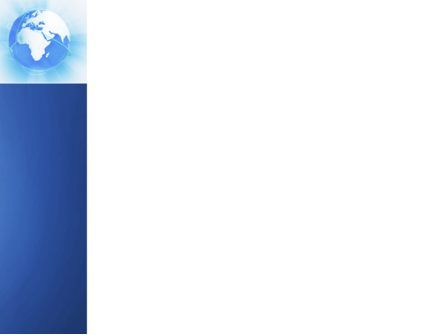 蓝色地球仪PowerPoint模板, 幻灯片 3, 04456, 全球 — PoweredTemplate.com