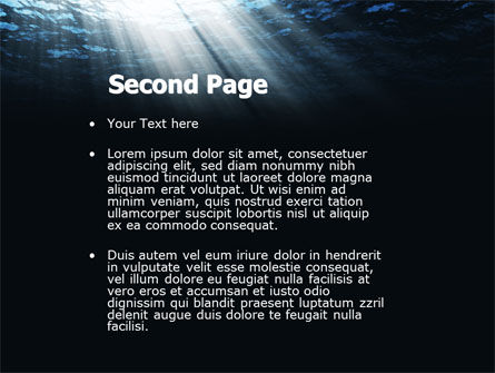 Modèle PowerPoint de eaux profondes, Diapositive 2, 04488, Nature / Environnement — PoweredTemplate.com