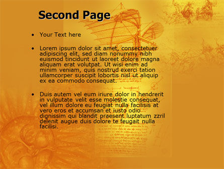 Templat PowerPoint Leonardo Da Vinci, Slide 2, 04517, Education & Training — PoweredTemplate.com
