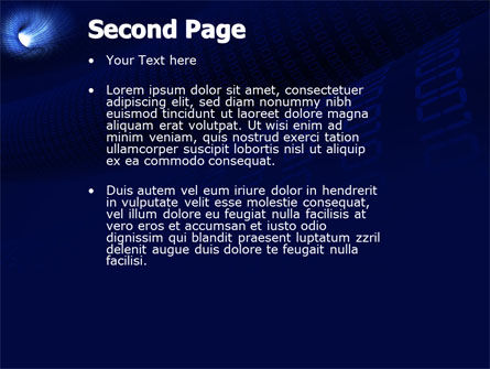 Digital Tunnel PowerPoint Template, Slide 2, 04529, Technology and Science — PoweredTemplate.com