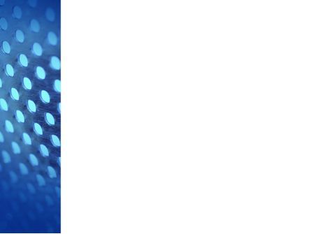 青い火格子 - PowerPointテンプレート, スライド 3, 04532, 抽象／テクスチャ — PoweredTemplate.com
