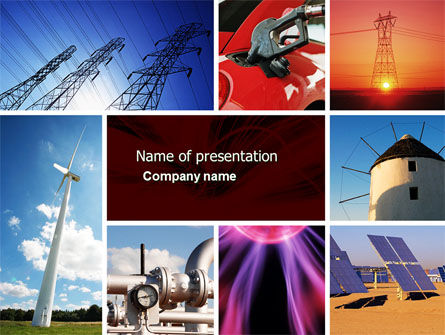 Energy Supply PowerPoint Template, 04540, Technology and Science — PoweredTemplate.com