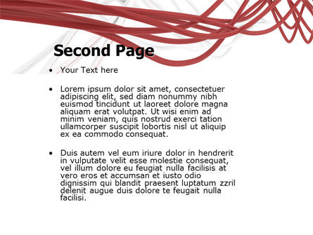 Abstracte Wervelingen PowerPoint Template, Dia 2, 04543, Abstract/Textuur — PoweredTemplate.com