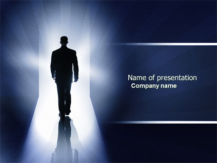 Road To Exit PowerPoint Template, 04586, Careers/Industry — PoweredTemplate.com