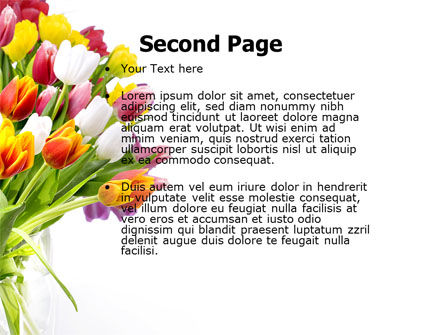 Templat PowerPoint Tulips Pada Latar Belakang Ungu, Slide 2, 04614, Liburan/Momen Spesial — PoweredTemplate.com