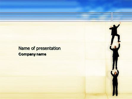 Reaching Success PowerPoint Template, Free PowerPoint Template, 04649, Business Concepts — PoweredTemplate.com